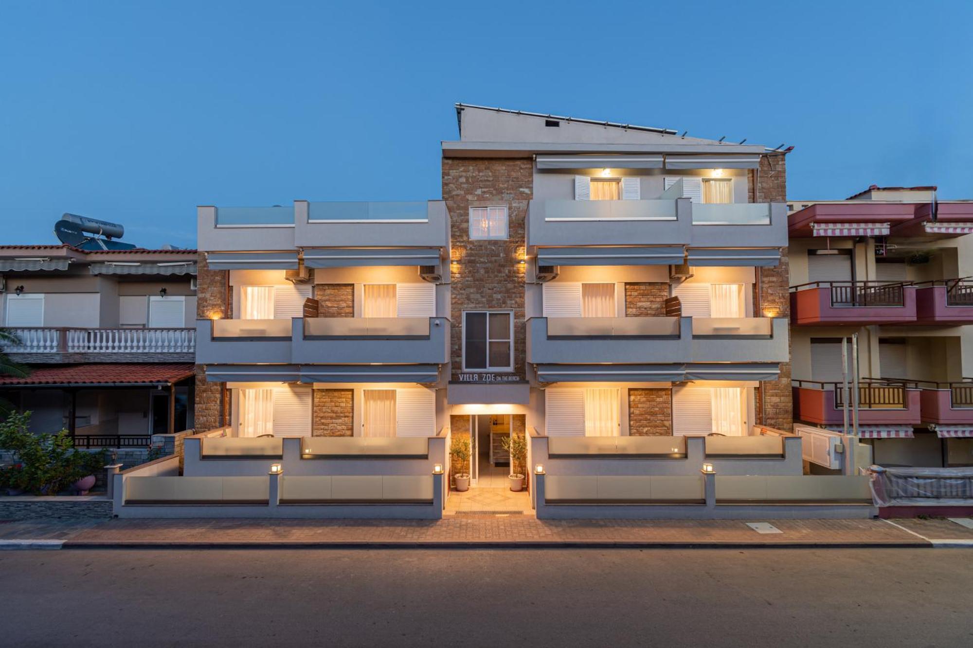 Villa Zoe On The Beach سارتي المظهر الخارجي الصورة
